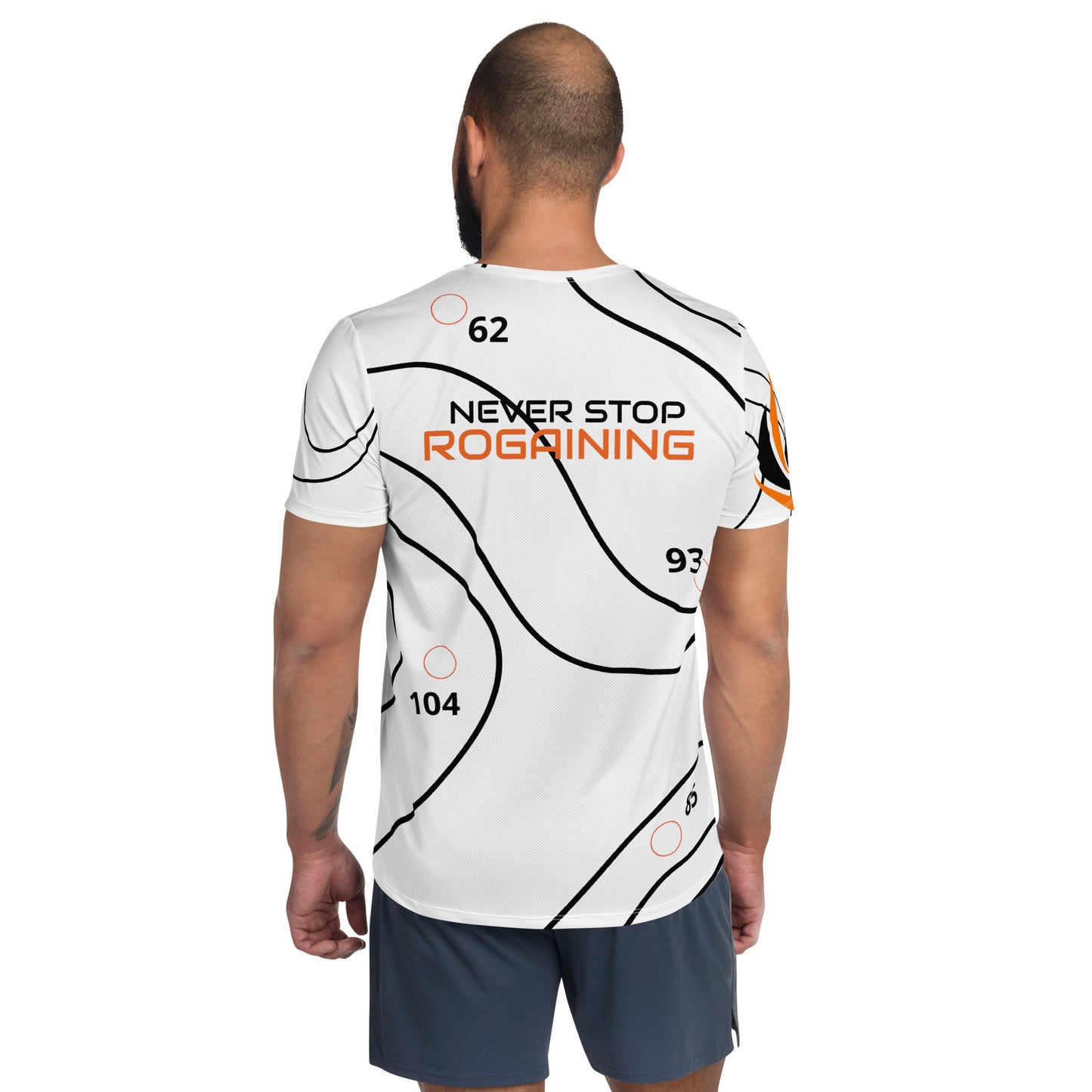 NEVER STOP Men's Athletic T-shirt