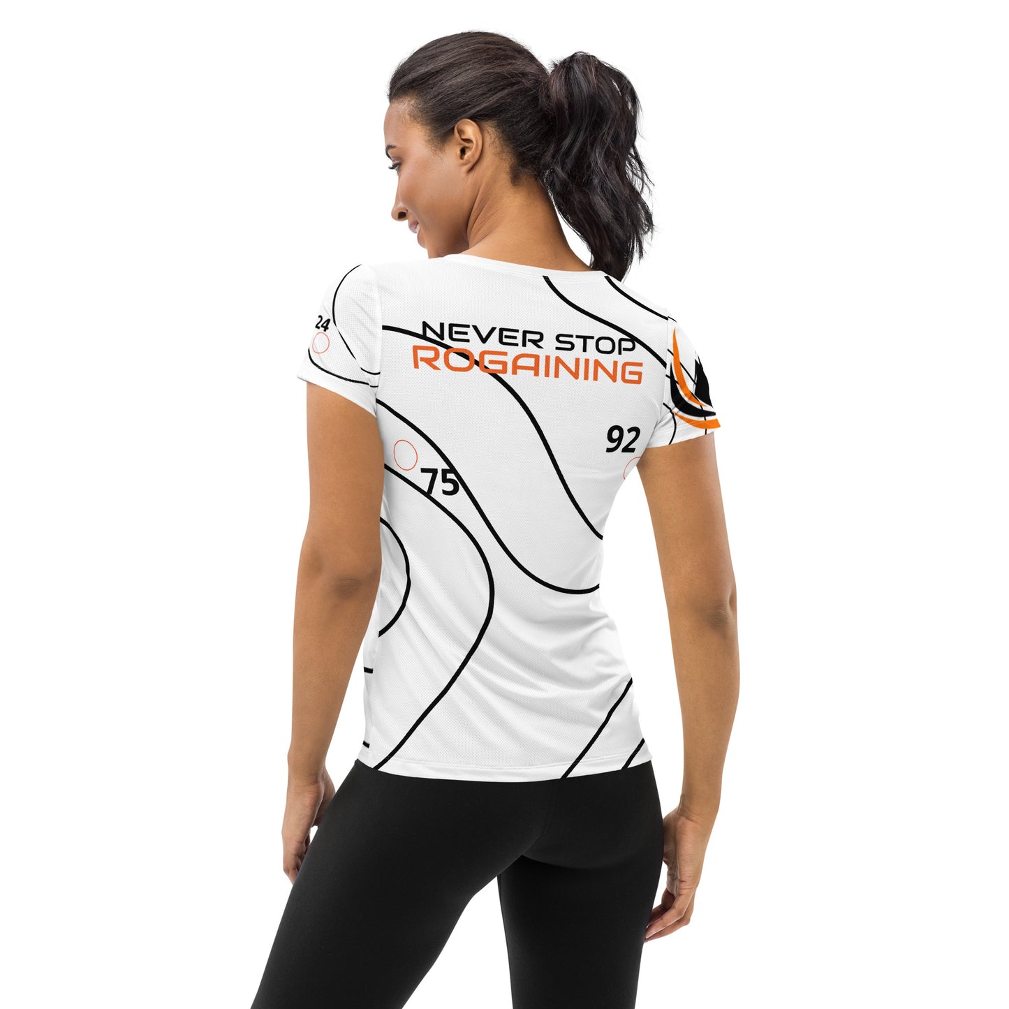 Never Stop Rogaining Women's Athletic T-shirt