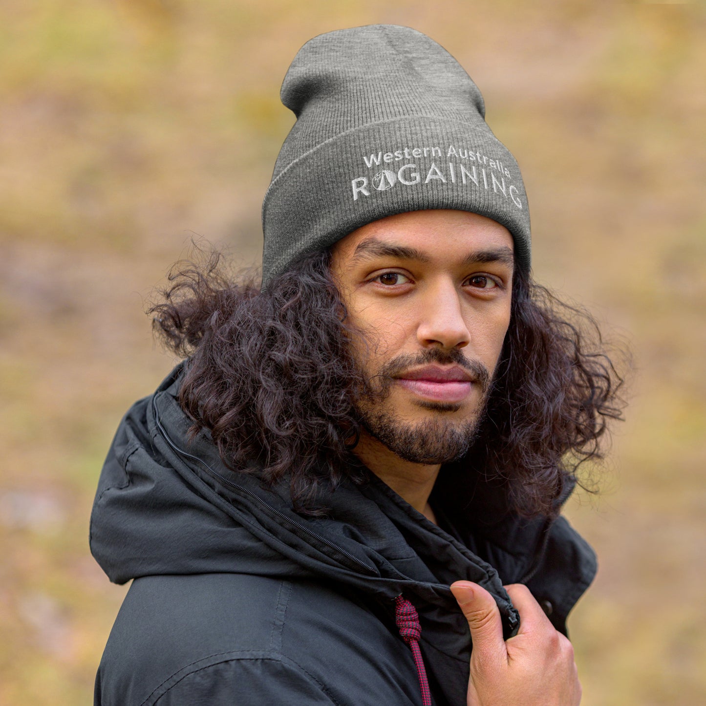 WA Rogaining Cuffed Beanie - Sport Grey