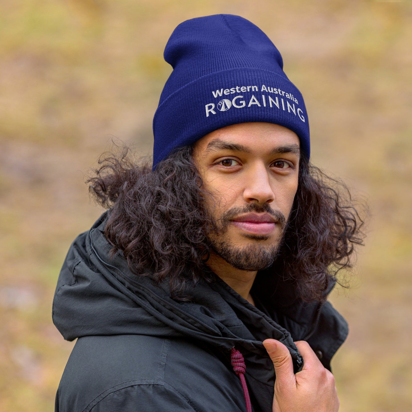 WA Rogaining Cuffed Beanie - Blue