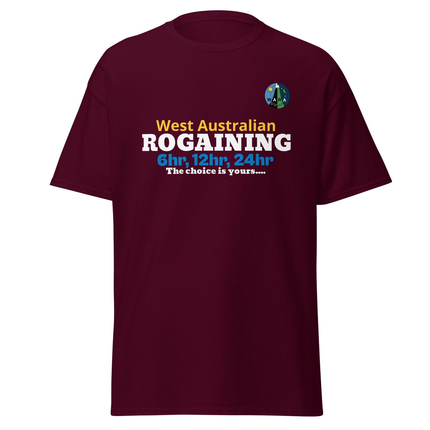 WARA Rogaining Unisex classic tee - Maroon
