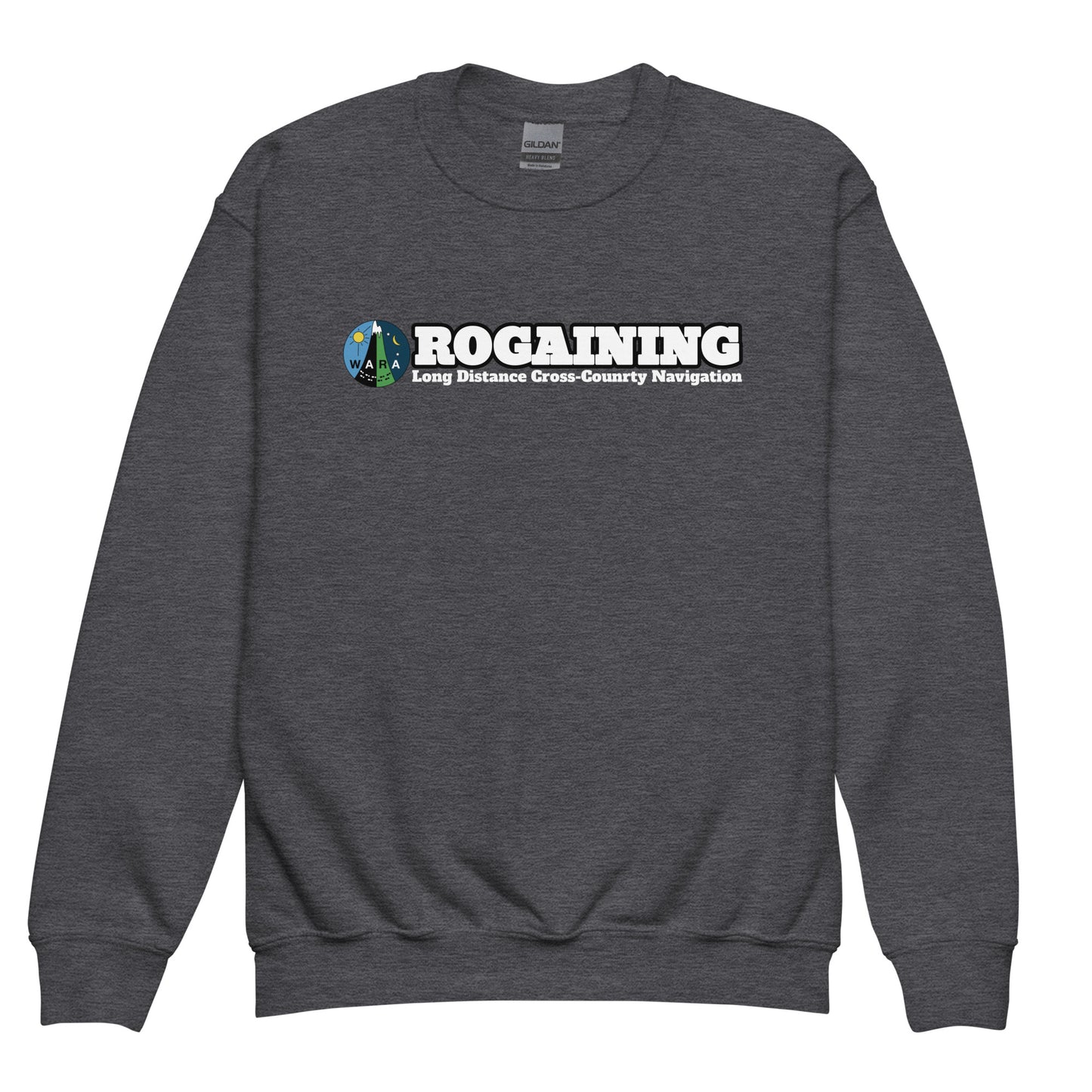 WARA Rogaining Youth crewneck sweatshirt - Dark Heather