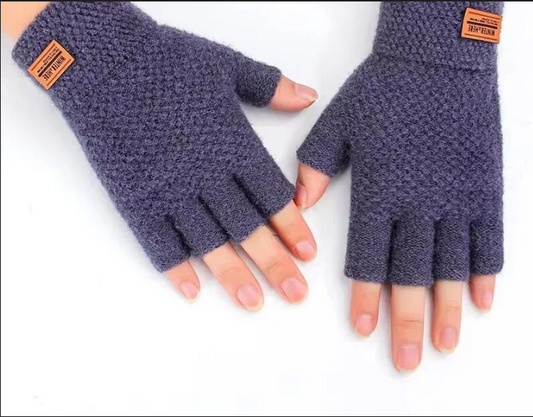 Alpaca Wool Fingerless Gloves