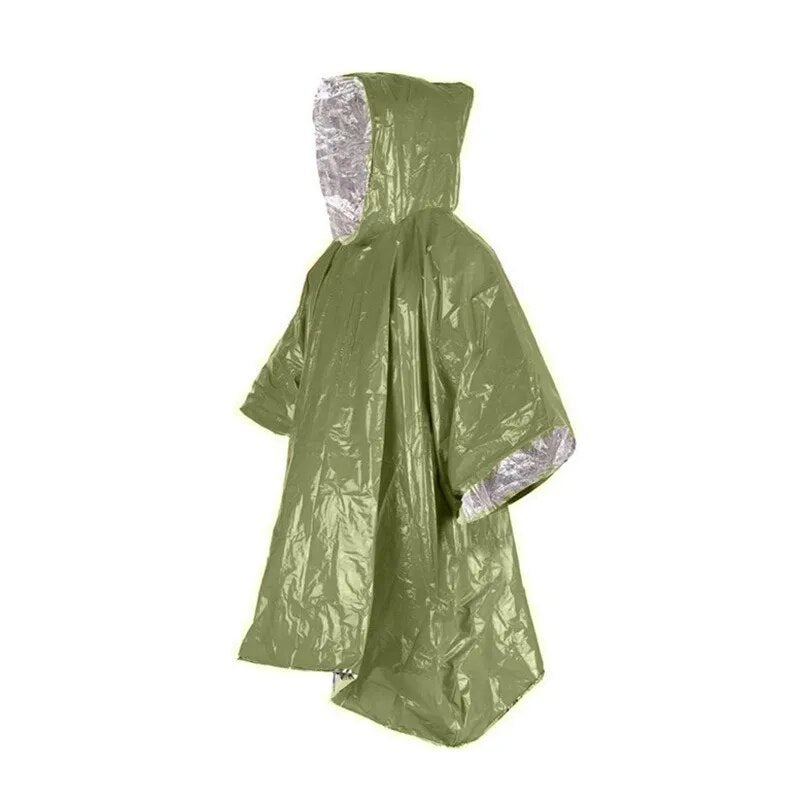 WATER PROOF EMERGENCY REUSABLE PONCHO (with bag)