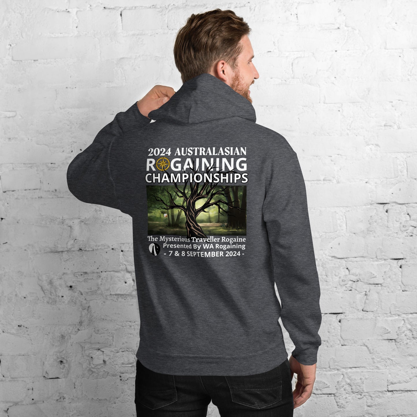 2024 Australasian Rogaining Championship - Graphic - Unisex Hoodie - Dark Heather