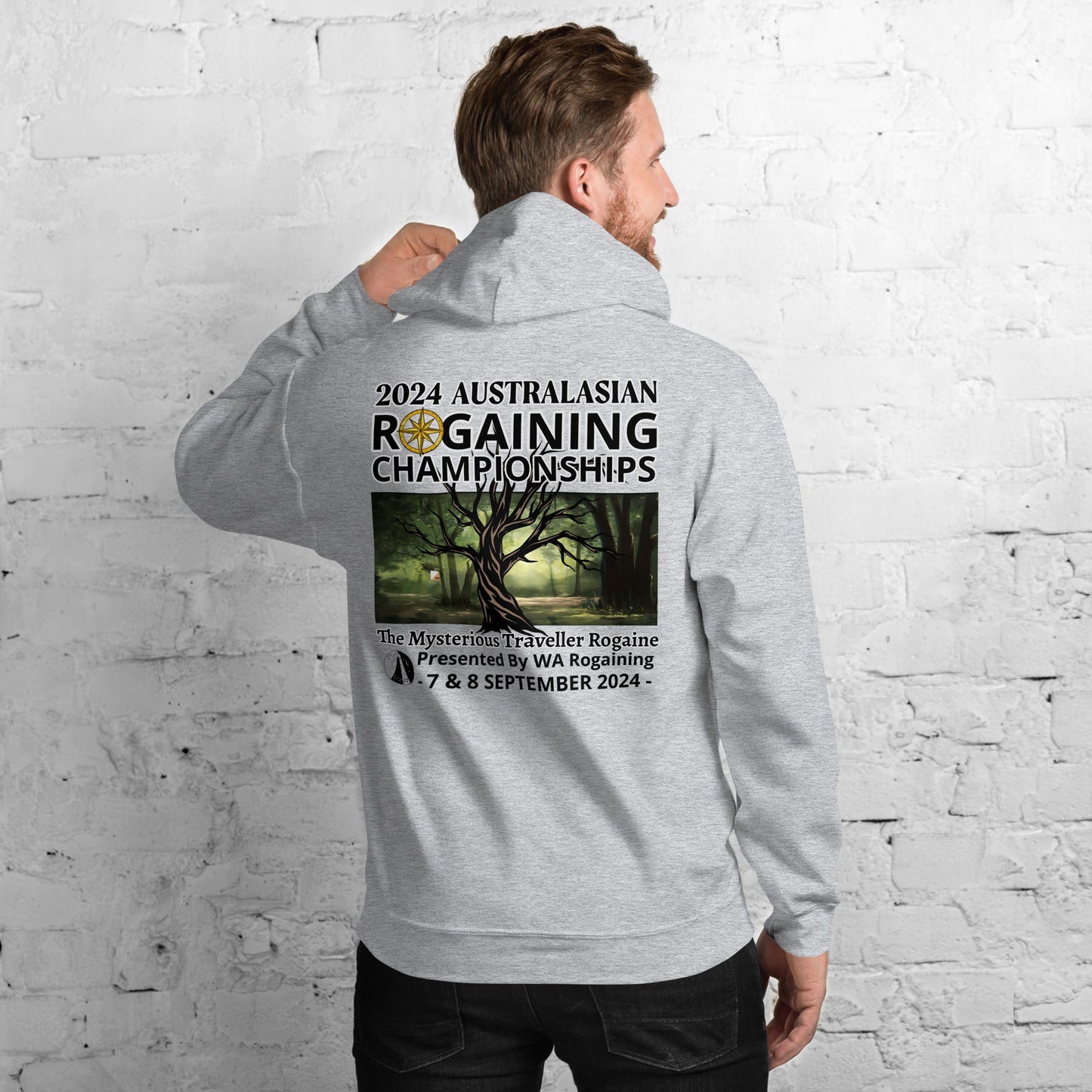 2024 Australasian Rogaining Championship - Graphic - Unisex Hoodie - Grey