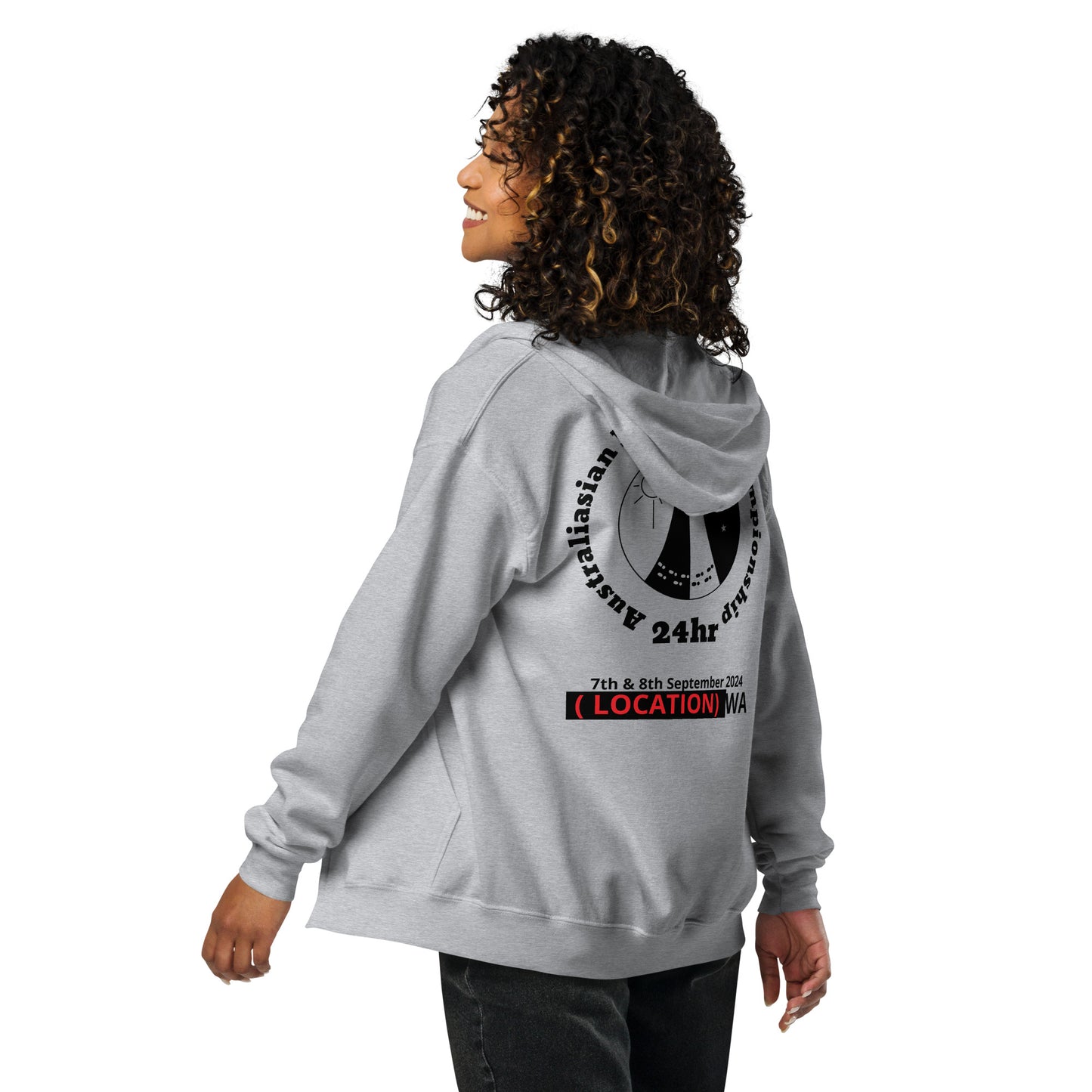 ARC 2024 Championship - Unisex heavy blend zip hoodie - Grey